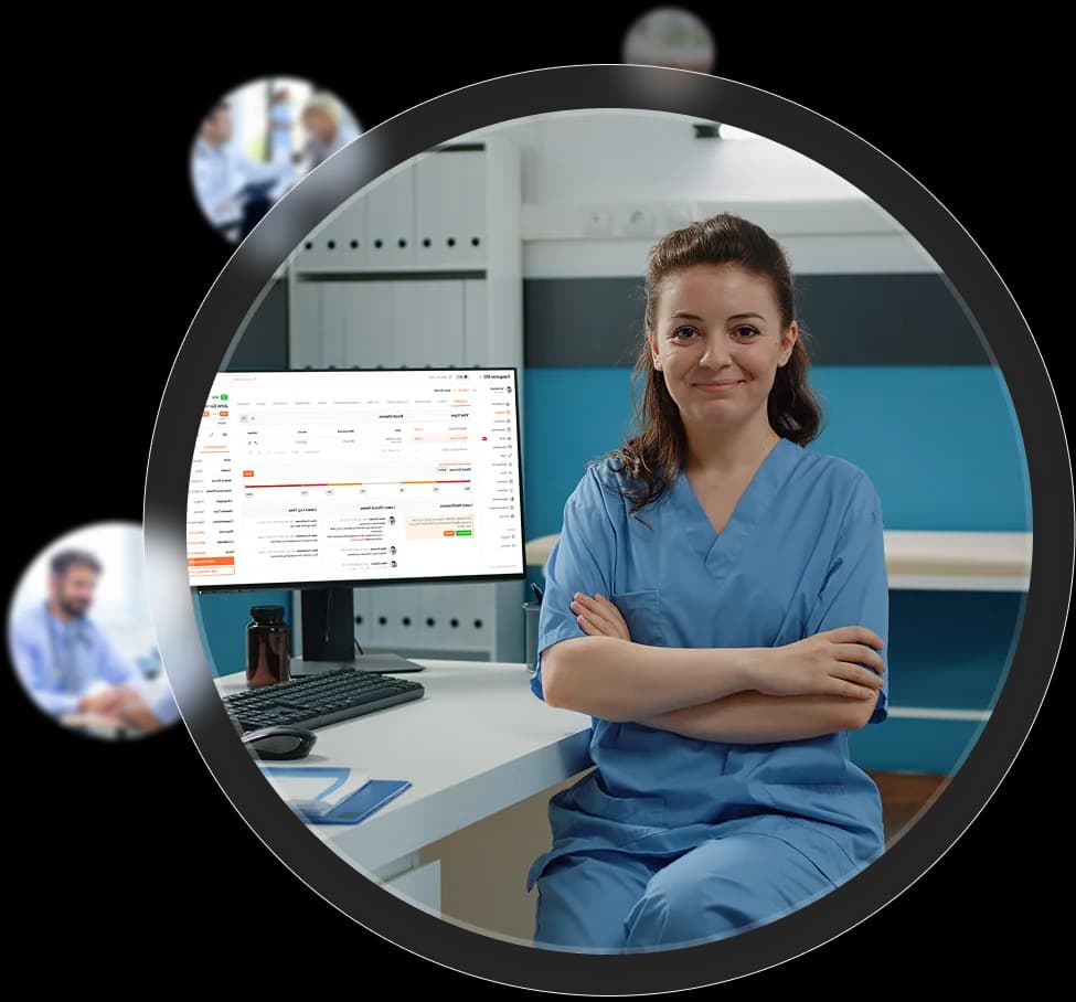 Healthcare professionals joining hands to represent teamwork and shared commitment at KangarooHealth.