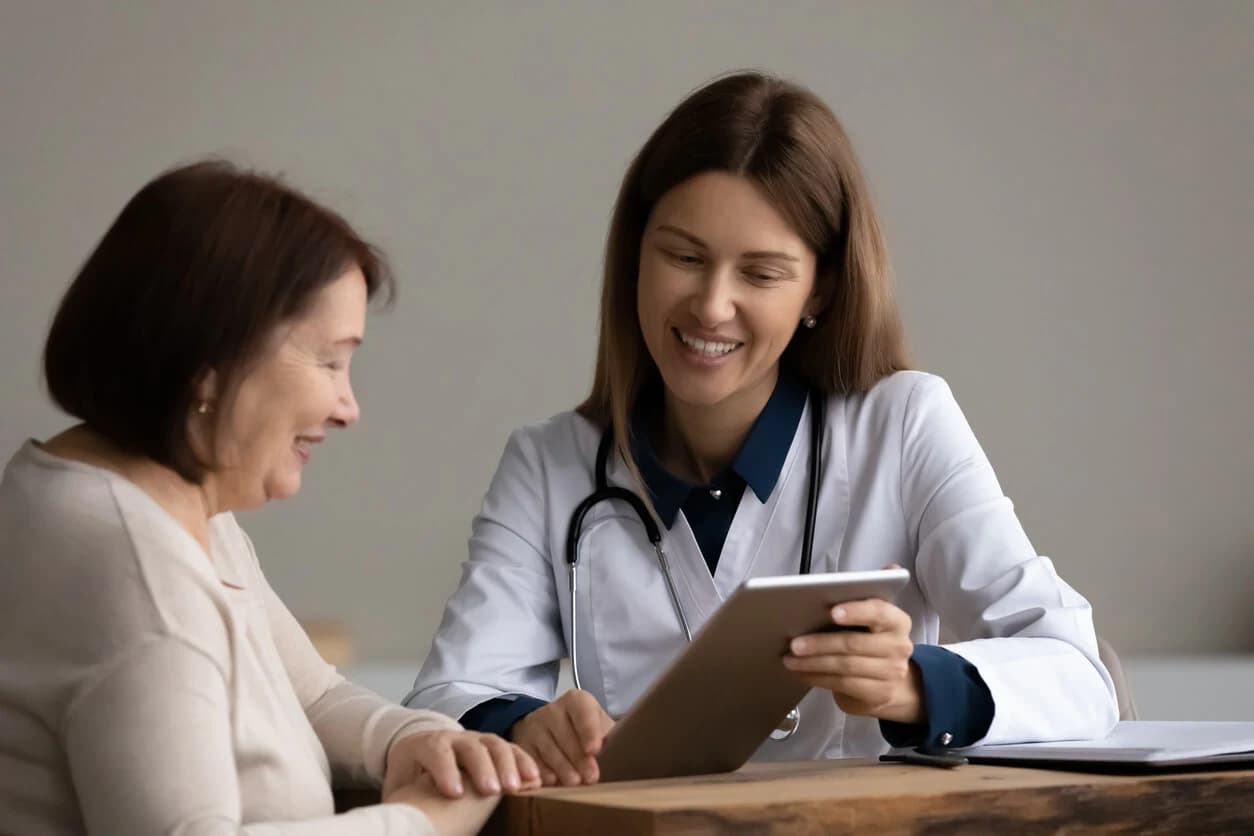 clinician sharing the simplicity of the remote patient monitoring program