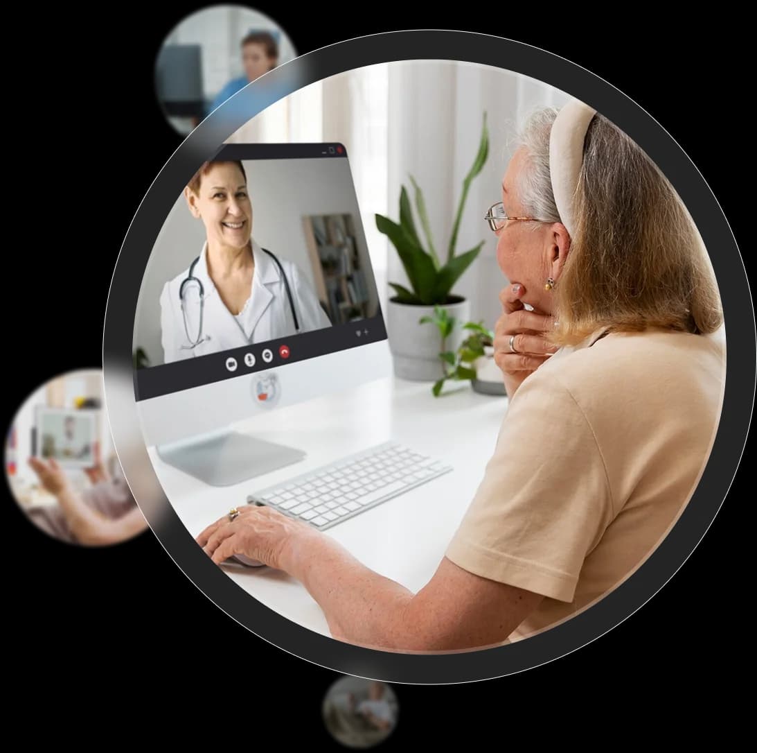 Doctor engaging with a patient, reflecting KangarooHealth’s focus on accessible, connected care.