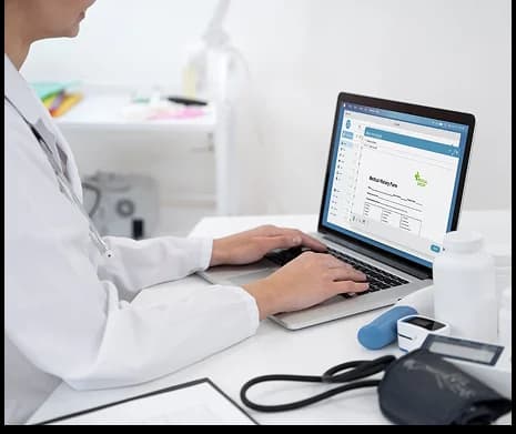 Provider utilizing KangarooHealth platform to log required GUIDE information.