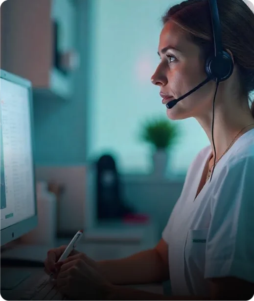 Clinician monitoring patient alerts on the KangarooHealth rpm dashboard