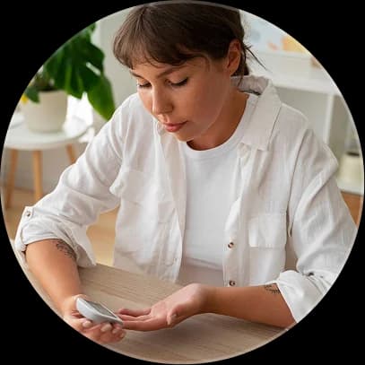 Healthcare professional with tablet