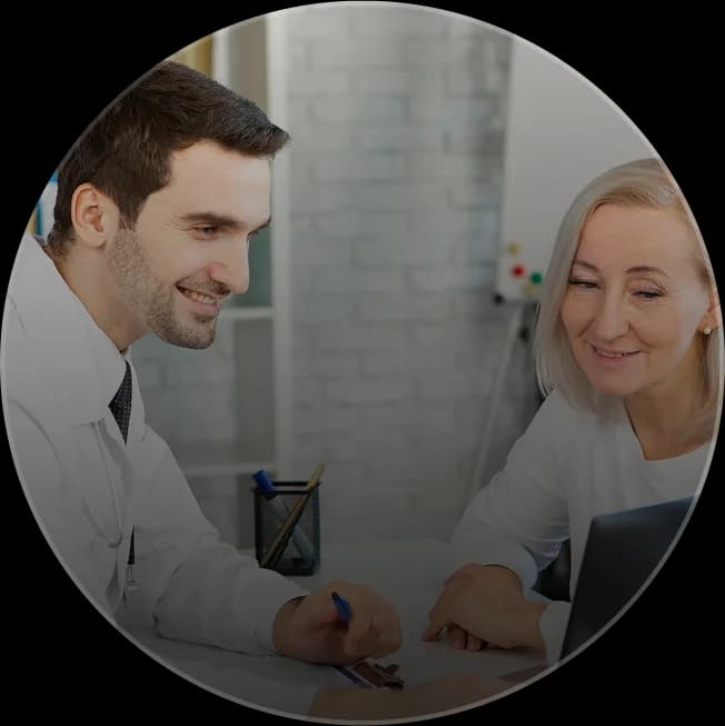 provider speaking with patient about remote therapeutic monitoring