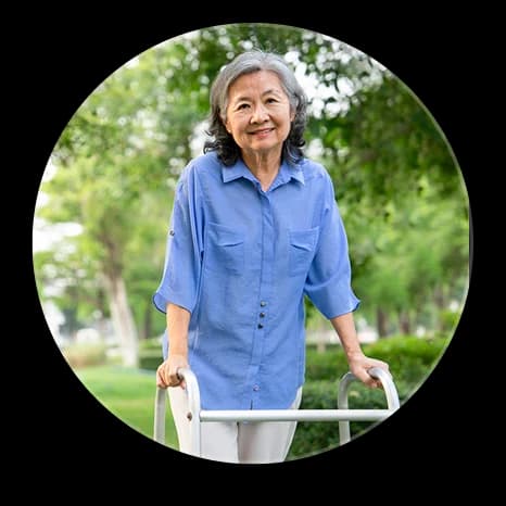 Senior living an active life with RPM services