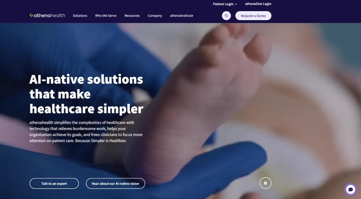 athenahealth Homepage