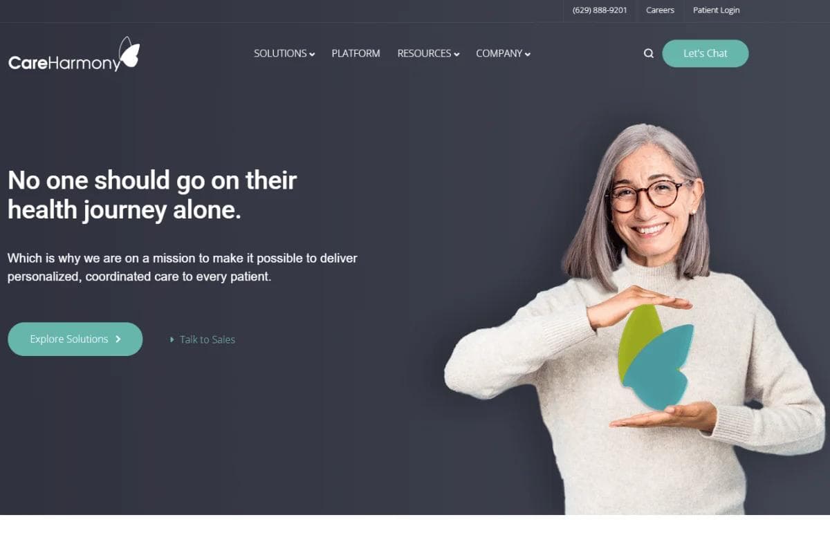 CareHarmony Homepage